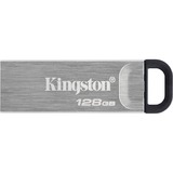 Kingston DataTraveler Drive Flash USB Kyson da 128GB, Chiavetta USB argento, 128 GB, USB tipo A, 3.2 Gen 1 (3.1 Gen 1), 200 MB/s, Senza coperchio, Argento