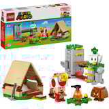 LEGO Super Mario 72040 In Campeggio con Capitan Toad, Giocattolo Interattivo con 3 Figure, Tenda, Ponte, Regalo Bambini 6+, Giochi di costruzione Giocattolo Interattivo con 3 Figure, Tenda, Ponte, Regalo Bambini 6+, Set da costruzione, 6 anno/i, Plastica, 159 pz, 247 g
