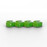 Lindy 40473 clip sicura Bloccaporte RJ-45 Verde Acrilonitrile butadiene stirene (ABS) 20 pz verde, Bloccaporte, RJ-45, Verde, Acrilonitrile butadiene stirene (ABS), 20 pz, Sacchetto di politene
