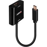 Lindy 43269 adattatore grafico USB 3840 x 2160 Pixel Nero, Convertitore Nero, USB tipo-C, Uscite Displayport, 3840 x 2160 Pixel