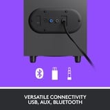 Logitech Z407 40 W Grafite 2.1 canali, Altoparlante PC Nero, 2.1 canali, 40 W, Universale, Grafite, 80 W, Wireless