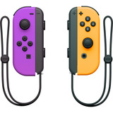 Nintendo Set da 2 Joy-Con, Gamepad Viola fluorescente/Arancione fluorescente