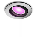 Philips Hue White & Color Ambiance Centura Faretto da Incasso, Luce LED argento