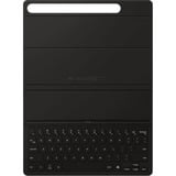 SAMSUNG EF-DX720 QWERTZ Tedesco Pin Pogo Nero, Custodia per tablet Nero, QWERTZ, Tedesco, Touchpad, Samsung, Galaxy Tab S9, Galaxy Tab S9 FE, Nero