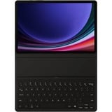 Samsung EF-DX720 QWERTZ Tedesco Pin Pogo Nero, Custodia per tablet Nero, QWERTZ, Tedesco, Touchpad, Samsung, Galaxy Tab S9, Galaxy Tab S9 FE, Nero