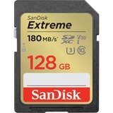 SanDisk Extreme 128 GB SDXC UHS-I Classe 10 128 GB, SDXC, Classe 10, UHS-I, 180 MB/s, 90 MB/s