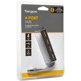 Targus 4-Port USB Hub USB 2.0, USB 2.0, 480 Mbit/s, Nero, Plastica, Cina