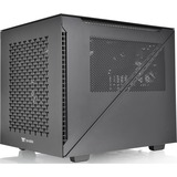 Thermaltake Divider 200 TG Air Micro Micro Tower Nero Nero, Micro Tower, PC, Nero, SPCC, Vetro temperato, Giocare, Blu, Verde, Rosso