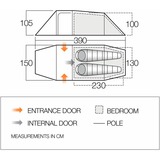 Vango TETXENON0000002, F10 Xenon UL 2 Plus, Tenda verde