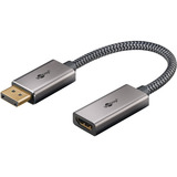 goobay Plus cavo adattatore DisplayPort > HDMI, 8K @ 60Hz grigio