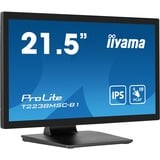 iiyama T2238MSC-B1, Monitor LED Nero (opaco)