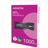 ADATA SC610 1 TB USB tipo A 3.2 Gen 2 (3.1 Gen 2) Nero, Disco a stato solido Nero, 1 TB, USB tipo A, 3.2 Gen 2 (3.1 Gen 2), 550 MB/s, 10 Gbit/s, Nero
