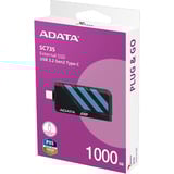ADATA SC735-1000G-CCBK/BU, Disco a stato solido Nero/Blu