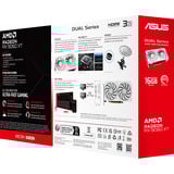 ASUS Dual -RX9060XT-16G-WHITE AMD Radeon RX 9060 XT 16 GB GDDR6, Scheda grafica bianco, Radeon RX 9060 XT, 16 GB, GDDR6, PCI Express 5.0, 2 ventola(e)