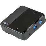 ATEN Switch di condivisione periferiche USB 3.2 Gen1 a 2 x 4 porte 5000 Gbit/s, Nero, Plastica, 0 - 40 °C, -20 - 60 °C, 0 - 80%