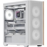 Aerocool D501A Midi Tower Nero, Legno, Chassis Tower bianco/legno, Midi Tower, PC, Nero, Legno, ATX, micro ATX, Mini-ITX, Acrilonitrile butadiene stirene (ABS), SPCC, Legno, Gaming