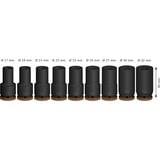 Bosch Set di bussole a impatto PRO 3/4", 9 pezzi, chiave combinata   Nero