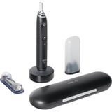 Braun Oral-B iO Series 10 Luxe Edition, Spazzolino da denti elettrico Nero, Adulto, Spazzolino a vibrazione, Cura quotidiana, Super sensitive, Cura gum, Tongue care, Intenso, Sensibile, Sbiancante, Nero, Nero, Rotondo