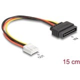 DeLOCK Cavo adattatore di alimentazione SATA 15 pin maschio > 1x Floppy 4 pin femmina 