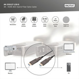 Digitus AK-330127-150-S, Cavo Nero