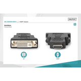 Digitus Adattatore DVI-I > HDMI Nero