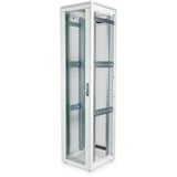 Digitus Armadio di rete Serie Unique - 600 x 600 mm (L x P), IT armadio grigio chiaro, Rack indipendenti, 47U, 800 kg, Grigio