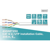 Digitus Cavo di posa Professional ASSNET250 Cat.6 U/UTP simplex, Eca grigio