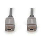 Digitus Cavo ibrido in fibra ottica HDMI / Micro HDMI AOC, UHD 4K Nero