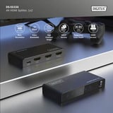 Digitus Splitter HDMI 4K, 1x2 Nero