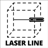 Einhell Livella laser Nero/Rosso, 5 m, 20 m, Livella lineare/puntiforme, Nero, Rosso, 110 mm, 200 mm