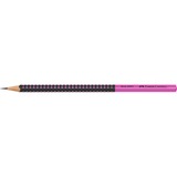 Faber-Castell Faber Bleistift Grip 2001 Two Tone sw/pink Nero/Rosa