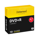 Intenso DVD+R 4.7 GB 16x 4,7 GB 10 pz, Supporti vergini DVD DVD+R, 120 mm, Custodia per CD, 10 pz, 4,7 GB