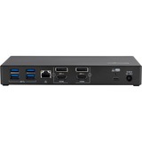 Kensington Docking station doppio 4K USB-C e USB-A SD4781P EQ Nero, Cablato, USB 3.2 Gen 2 (3.1 Gen 2) Type-C, 100 W, 3,5 mm, 10,100,1000 Mbit/s, Nero