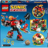 LEGO Sonic 77005 Knuckles vs. il Mech Egg Crusher del Dr. Eggman con 2 Minifigure, Anelli e Smeraldi del Caos per Bambini 8+, Giochi di costruzione Anelli e Smeraldi del Caos per Bambini 8+, Set da costruzione, 8 anno/i, Plastica, 350 pz, 452 g
