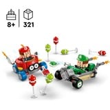 LEGO Super Mario 72034 Mario Kart : Baby Mario vs Baby Luigi, 2 Auto da Corsa da Costruire con Personaggi, Giochi Bambini 8+, Giochi di costruzione 2 Auto da Corsa da Costruire con Personaggi, Giochi Bambini 8+, Set da costruzione, 8 anno/i, Plastica, 321 pz, 387 g