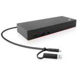 Lenovo Dock ibrido ricondizionato, Docking station Nero