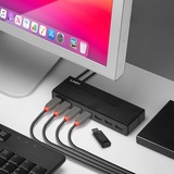Lindy 43228 hub di interfaccia USB 3.2 Gen 1 (3.1 Gen 1) Type-A 5000 Mbit/s Nero, Hub USB USB 3.2 Gen 1 (3.1 Gen 1) Type-A, USB 3.2 Gen 1 (3.1 Gen 1) Type-A, USB 3.2 Gen 1 (3.1 Gen 1), 5000 Mbit/s, Nero, Plastica
