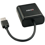 Lindy Extender USB 2.0 Cat.6 a 4 porte, Estensione USB Nero