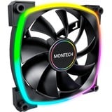 Montech AX140 PWM 140x140x25, Ventola Nero