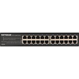 Netgear GS324 Non gestito Gigabit Ethernet (10/100/1000) Nero Non gestito, Gigabit Ethernet (10/100/1000), Montaggio rack, Montabile a parete