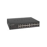 Netgear GS324 Non gestito Gigabit Ethernet (10/100/1000) Nero, Interruttore Non gestito, Gigabit Ethernet (10/100/1000), Montaggio rack, Montabile a parete