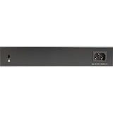 Netgear GS324 Non gestito Gigabit Ethernet (10/100/1000) Nero, Interruttore Non gestito, Gigabit Ethernet (10/100/1000), Montaggio rack, Montabile a parete
