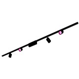 Philips Hue Philips Hue White and Color Ambiance Perifo set con 4 cilindri a sospensione Smart Nero, Lampada Nero, Philips Hue White and Color ambiance Perifo set con 4 cilindri a sospensione Smart Nero, Faretto luminoso intelligente, Bluetooth, Nero, LED integrato, Metallo, Sintetico, Lampadina/e non sostituibile/i