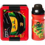 Room Copenhagen LEGO Lunch Box Set Ninjago, Articoli per la tavola rosso/Nero