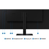Samsung S70D Monitor PC 94 cm (37") 3840 x 2160 Pixel 4K Ultra HD LCD Nero, Monitor LED Nero, 94 cm (37"), 3840 x 2160 Pixel, 4K Ultra HD, LCD, 5 ms, Nero
