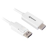 Sharkoon Cavo adattatore Displayport 1.2 > HDMI 4K bianco
