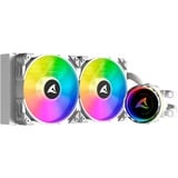 Sharkoon S80 RGB White AIO 240mm, Raffreddamento ad acqua bianco