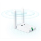 TP-Link Adattatore USB 300Mbps High Gain Wireless N bianco, Wireless, Mini-USB, WLAN, Wi-Fi 4 (802.11n), 300 Mbit/s, Bianco, Vendita al dettaglio