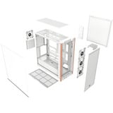 Thermaltake CA-11J-00M6WN-00, Chassis Tower bianco
