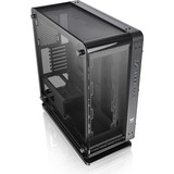 Thermaltake Core P6 Tempered Glass Mid Tower Midi Tower Nero Nero, Midi Tower, PC, Nero, SPCC, Vetro temperato, Giocare, Blu, Verde, Rosso